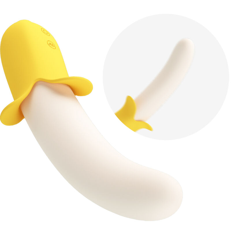 PRETTY LOVE - BANANA GEEK SUPER POWER 7 VIBRACIONES UP&DOWN SILICONA NEGRO - Imagen 7
