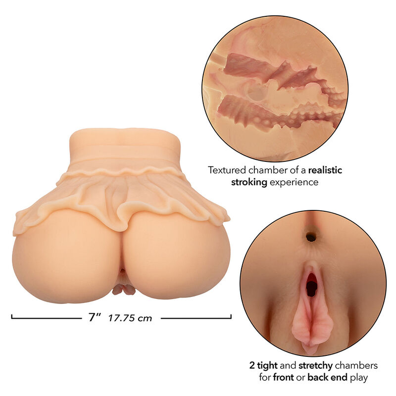 CALEXOTICS - THE PEEP SHOW GIRL DOBLE MASTURBADOR REALÍSTICO NATURAL - Imagen 5