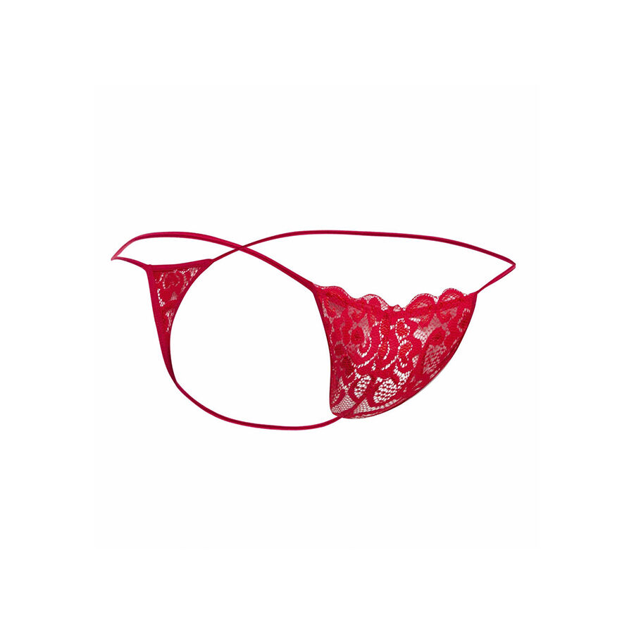 MOB - TANGA DE ENCAJE ROJO TALLA S/M - Imagen 2