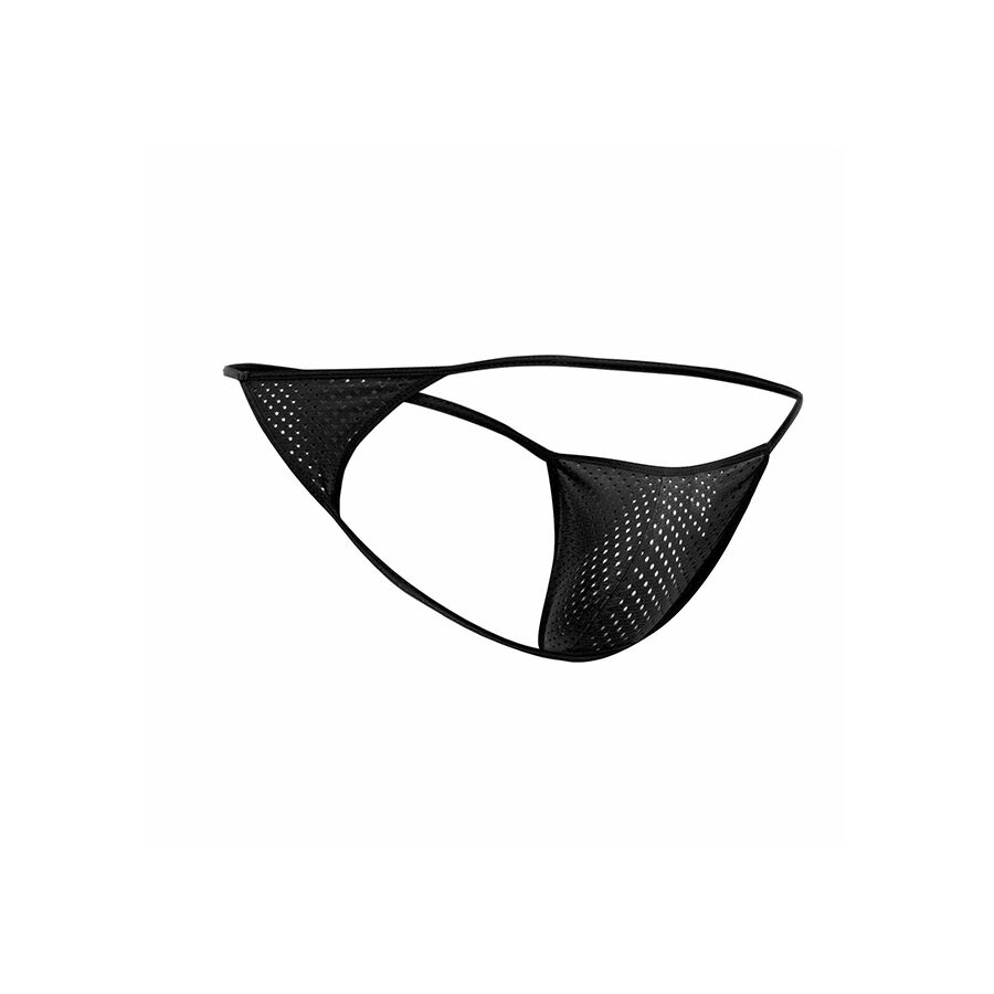 MOB - V-STRING DE MICROFIBRA NEGRA TALLA S/M - Imagen 4