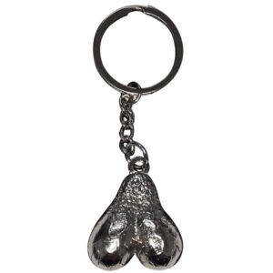 DIABLO PICANTE - LLAVERO METAL HUEVOS PLATA