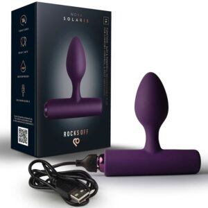 ROCKS-OFF - NOVA SOLARIS PLUG ANAL FINO RECARGABLE 16 FUNCIONES NEGRO
