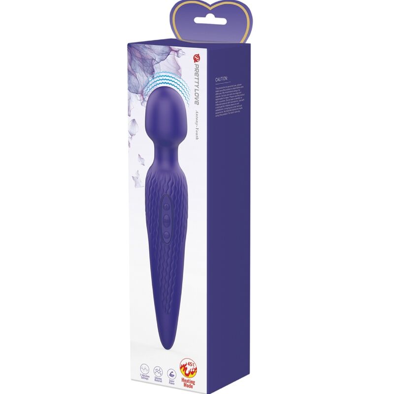 PRETTY LOVE - ANTONY YOUTH VIBRADOR WAND EFECTO CALOR VIOLETA - Imagen 5