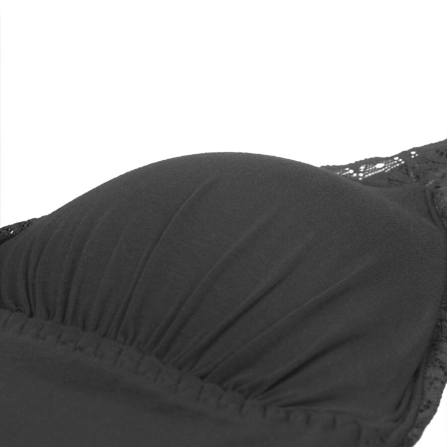SUBBLIME - TEDDY DETALLE ENCAJE FLORAL NEGRO S/M - Imagen 7