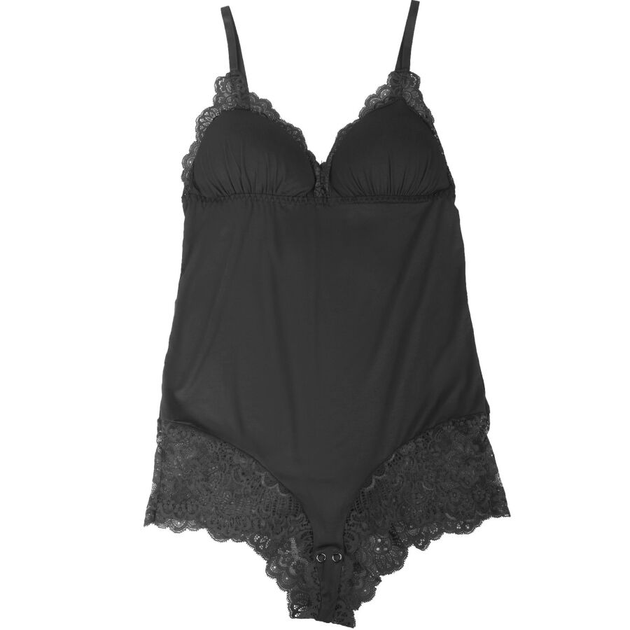 SUBBLIME - TEDDY DETALLE ENCAJE FLORAL NEGRO S/M - Imagen 8