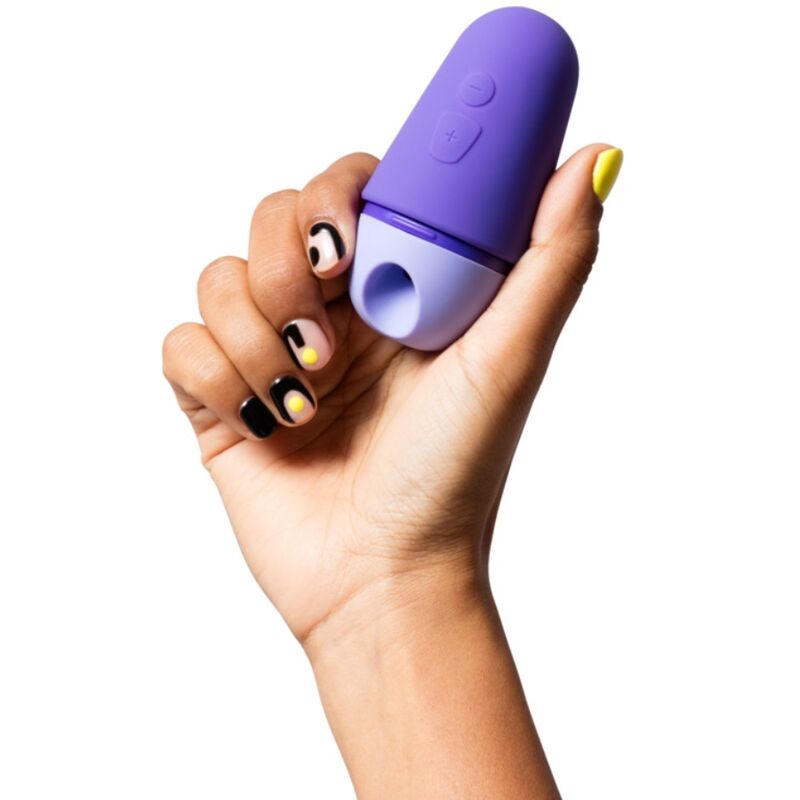 ROMP - FREE ESTIMULADOR DE CLÍTORIS CON TAPA 10 NIVELES RECARGABLE MORADO - Imagen 3