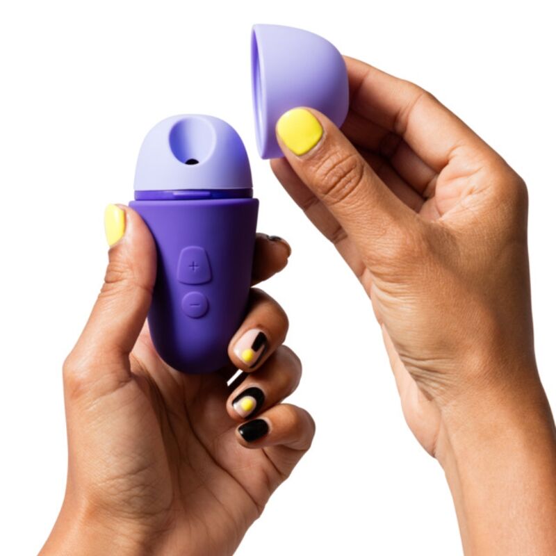 ROMP - FREE ESTIMULADOR DE CLÍTORIS CON TAPA 10 NIVELES RECARGABLE MORADO - Imagen 2