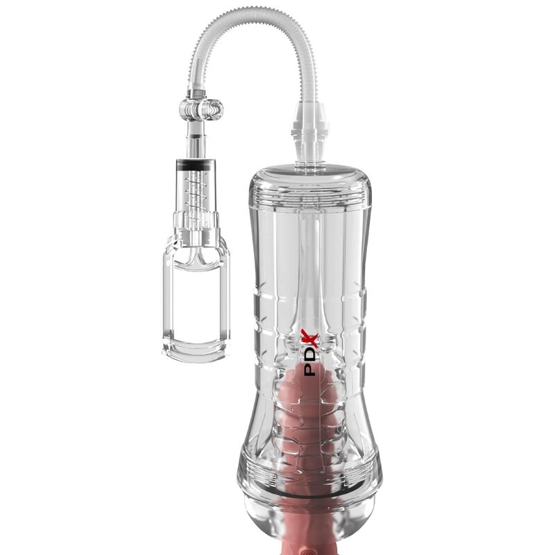 PDX ELITE - MASTURBADOR TRANSPARENTE VIEWTUBE VAC XXL CON BOMBA DE SUCCIÓN 27.3 CM - Imagen 2