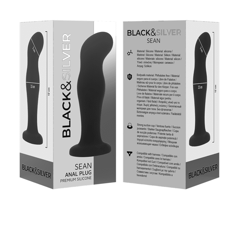 BLACKSILVER - SEAN PLUG ANAL SILICONA PREMIUM NEGRO - Imagen 5