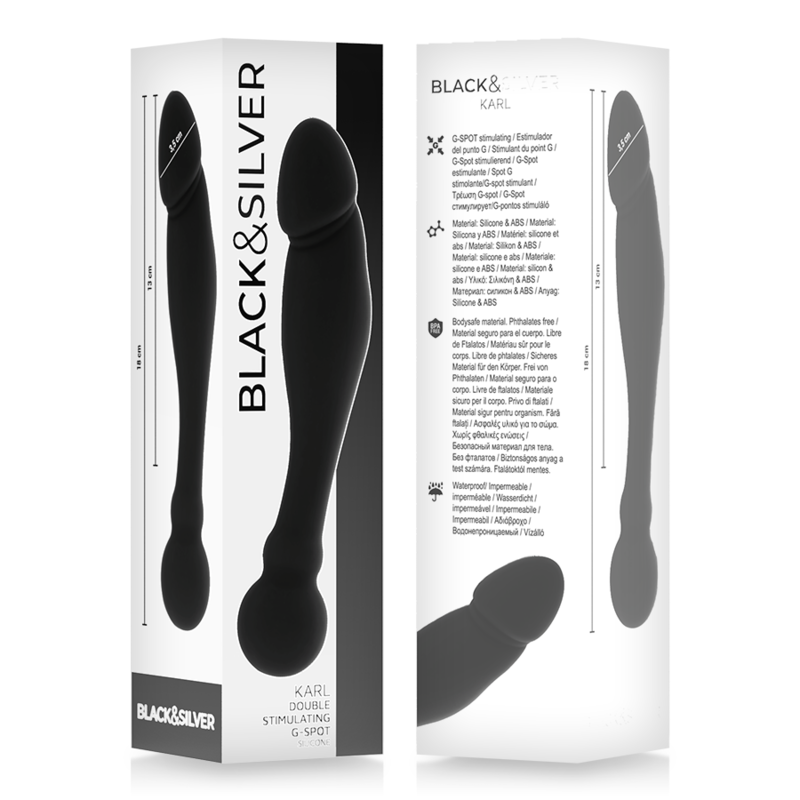 BLACKSILVER - KARL DILDO ESTIMULADOR PUNTO G 18 CM - Imagen 5