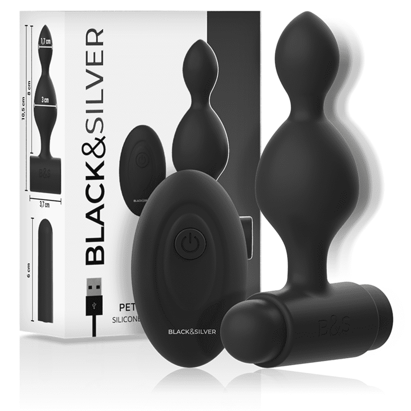 BLACKSILVER - TUCKER PEQUEÑO PLUG ANAL SILICONA CONTROL REMOTO