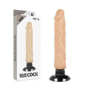 BASECOCK REALISTIC VIBRADOR 2-1 NATURAL 20CM