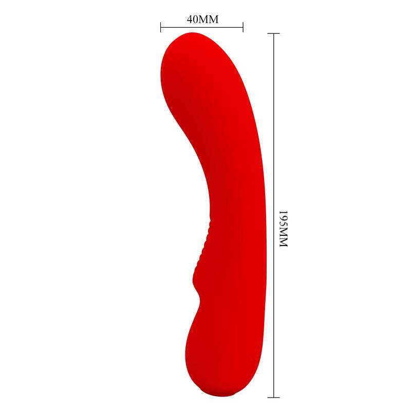 PRETTY LOVE - PRESCOTT VIBRADOR RECARGABLE ROJO - Imagen 5