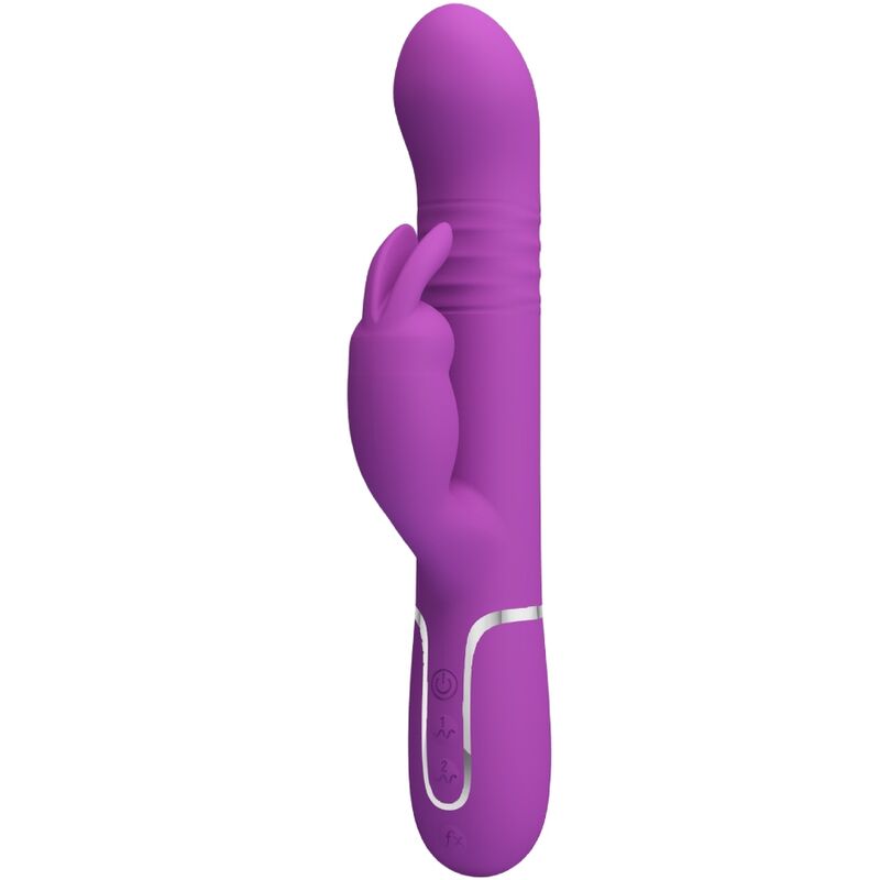 PRETTY LOVE - COALE VIBRADOR RABBIT MULTIFUNCIÓN 4 EN 1 MORADO