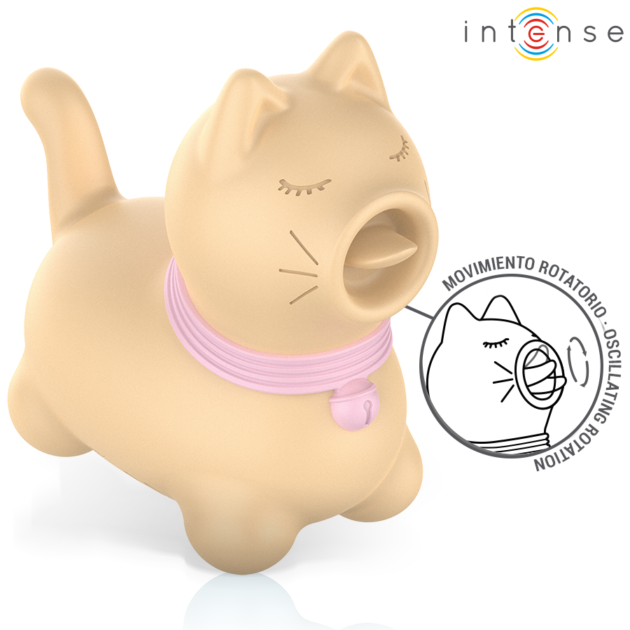 INTENSE - ESTIMULADOR PUPPY LENGUA ROTADORA 360 PARA CLÍTORIS AMARILLO - Imagen 5