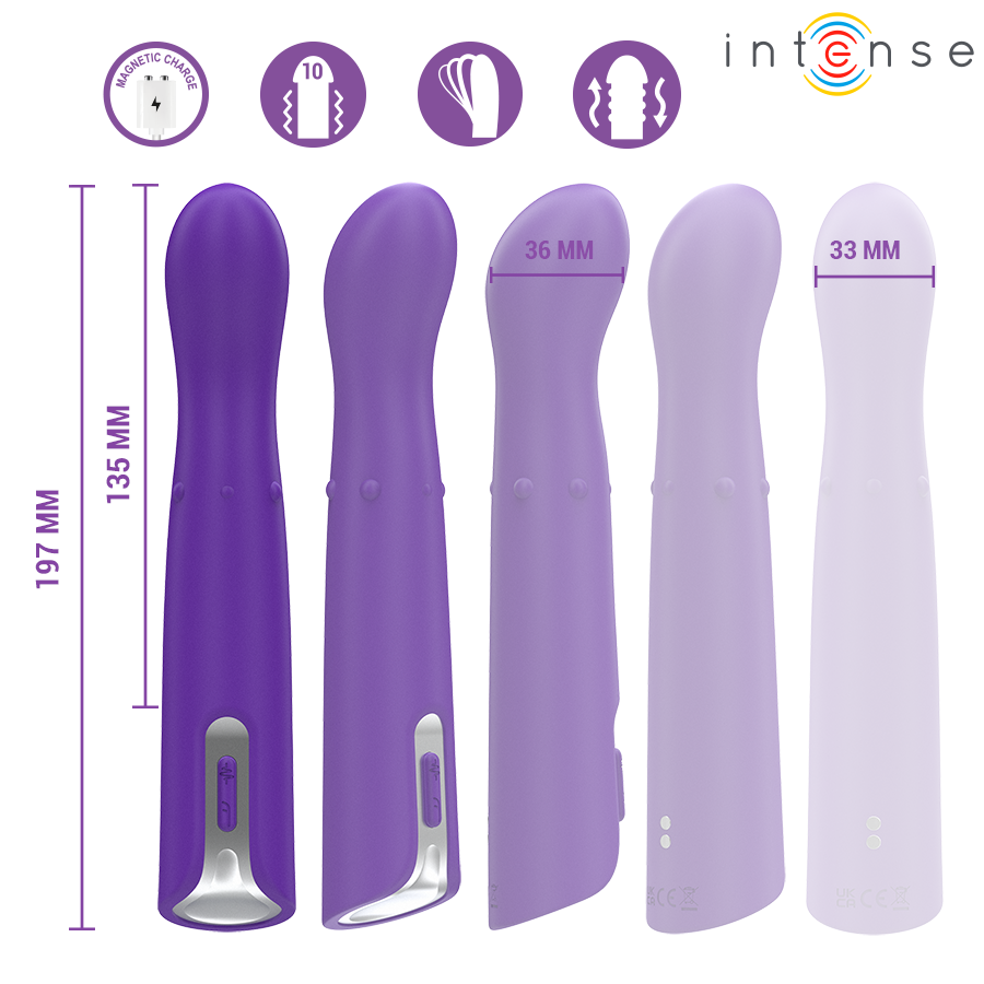 INTENSE - HELENA VIBRADOR UP DOWN MODO BEADS 13,5 CM - Imagen 5