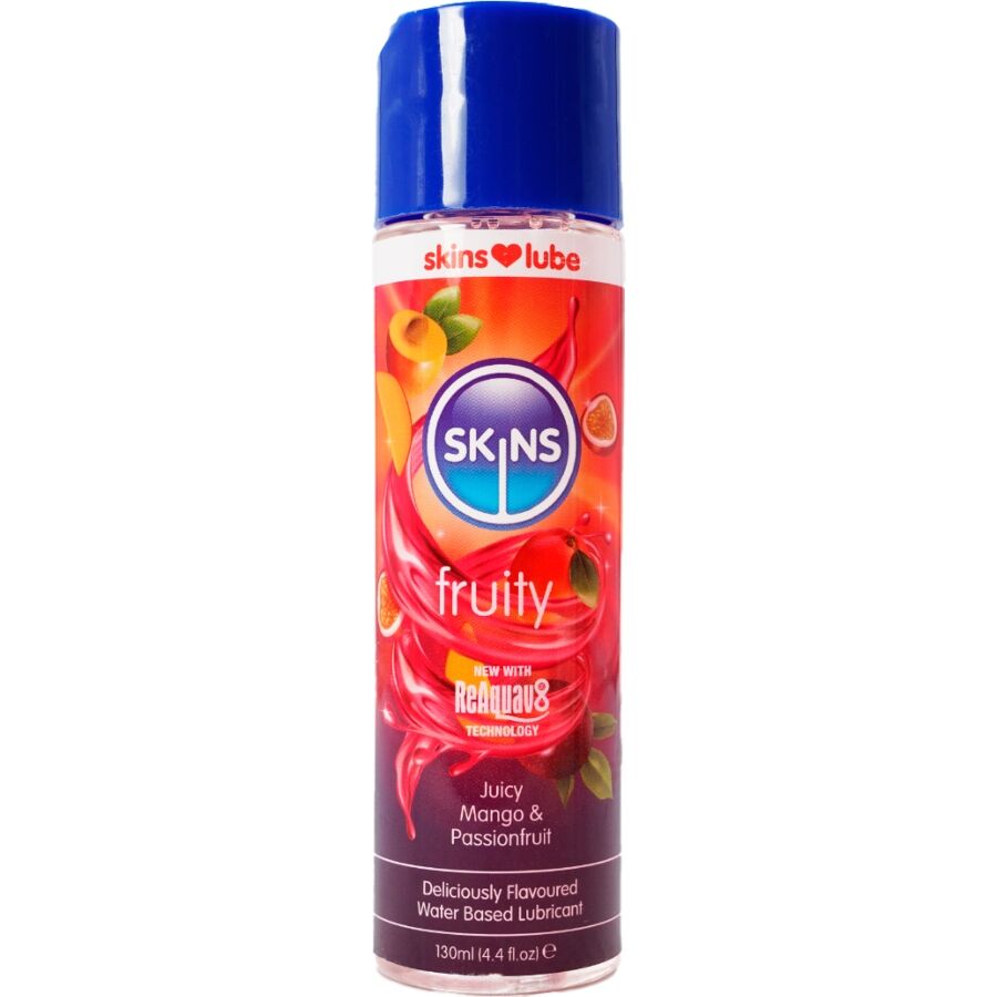 SKINS - FRUITY LUBRICANTE BASE DE AGUA MANGO FRUTA PASIÓN 130 ML