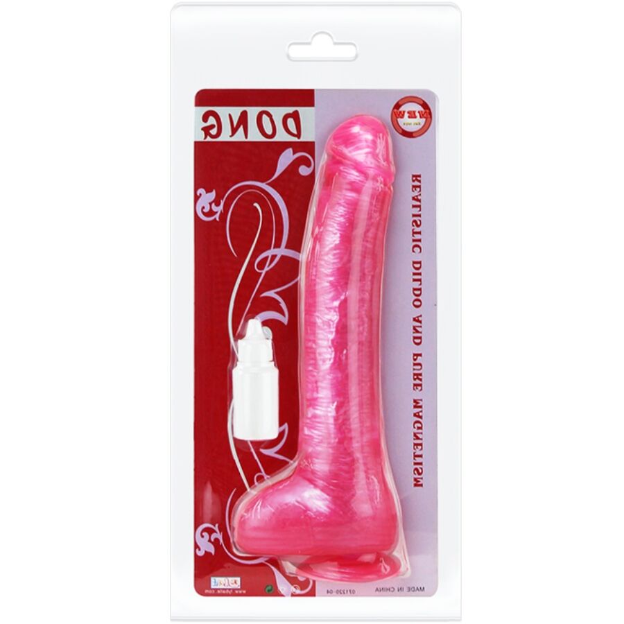 BAILE - DONG DILDO REALISTICO ROSA CON VENTOSA