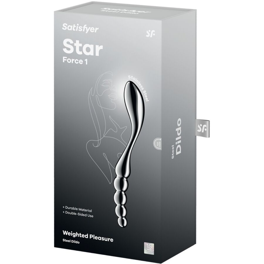 SATISFYER - STAR FORCE 1 DILDO ACERO INOXIDABLE DOBLE USO - Imagen 5