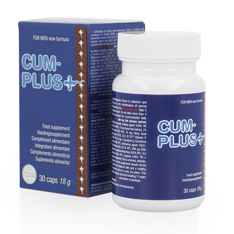 Cum Plus Complemento alimenticio para la calidad del esperma y el bienestar masculino