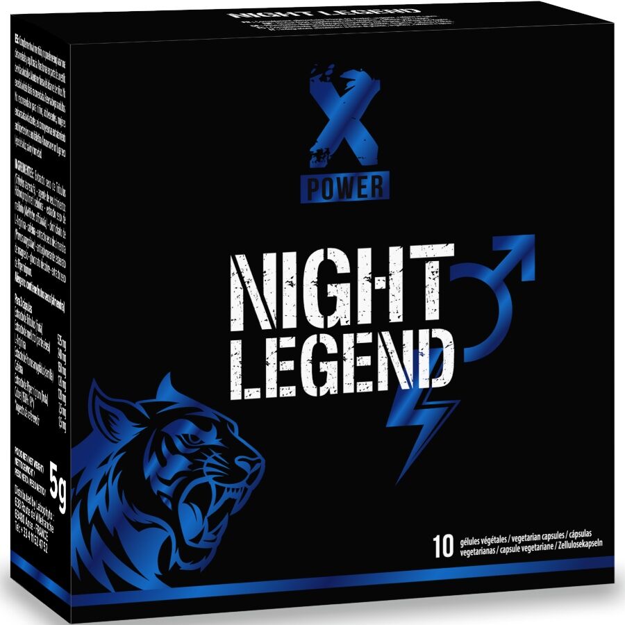 XPOWER - NIGHT LEGEND ESTIMULANTE DE ACCIÓN RÁPIDA ERECCIÓN Y RENDIMIENTO 10 CÁPSULAS