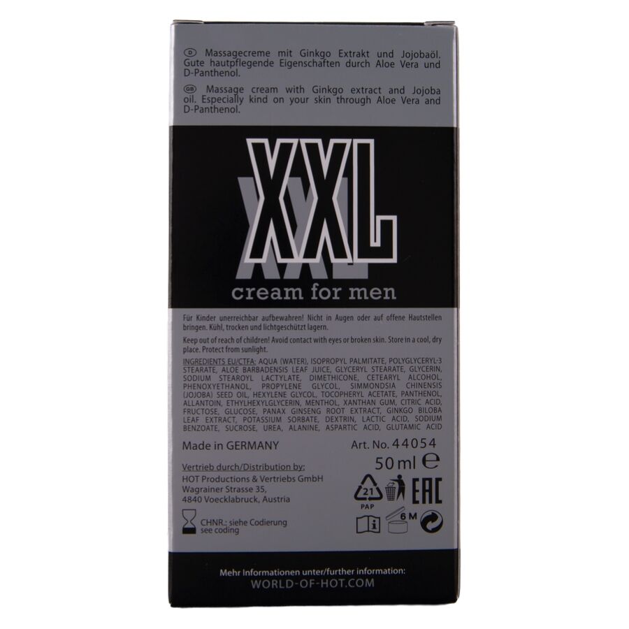 HOT - CREMA XXL PARA HOMBRE 50 ML - Imagen 5