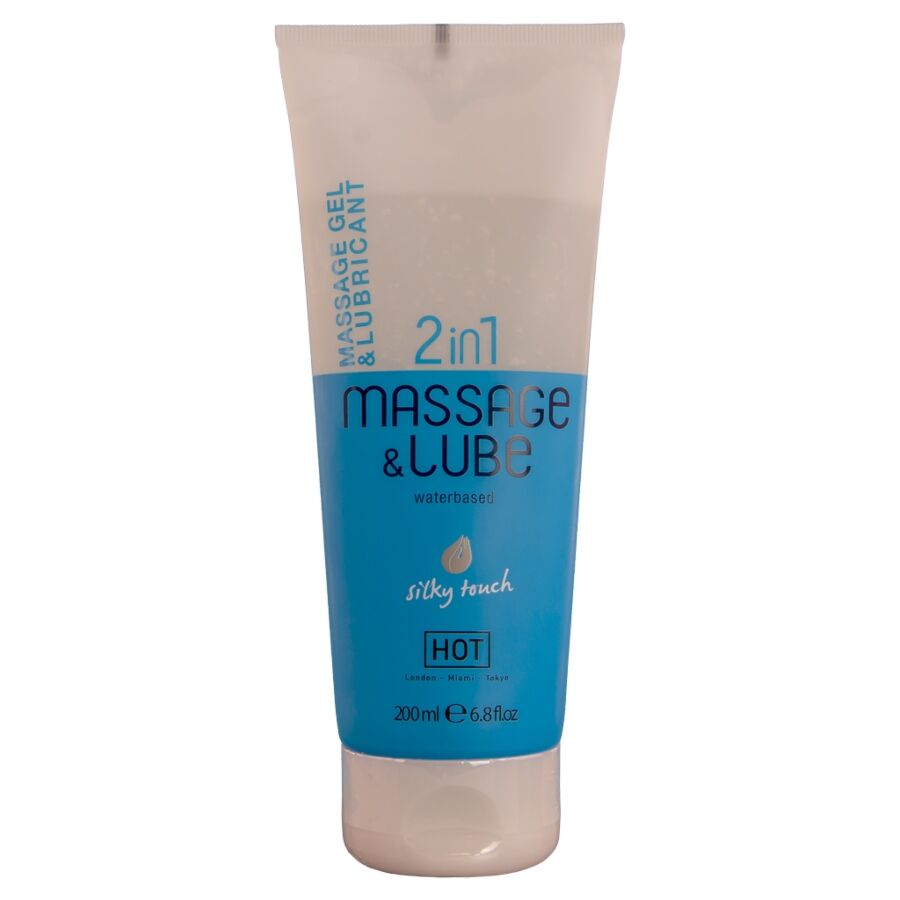 HOT - MASSAGE GLIDE GEL 2 EN 1 TACTO SEDOSO 200 ML