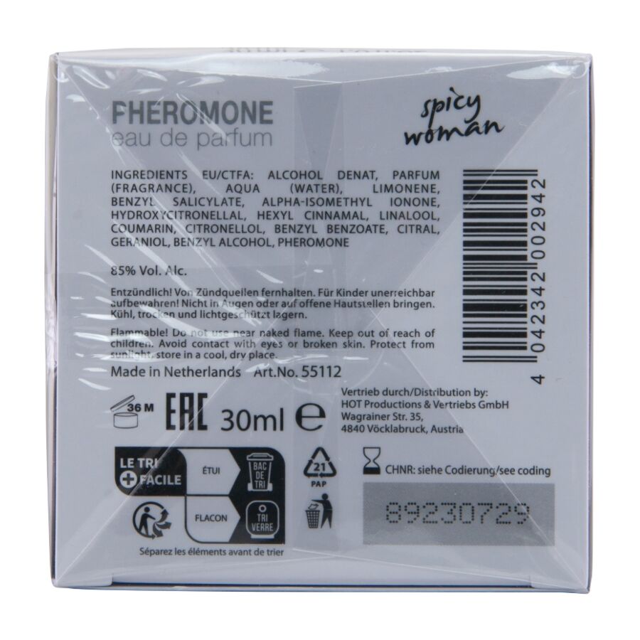 HOT - PERFUME CON FEROMONAS MIAMI SPICY MUJER 30 ML - Imagen 5