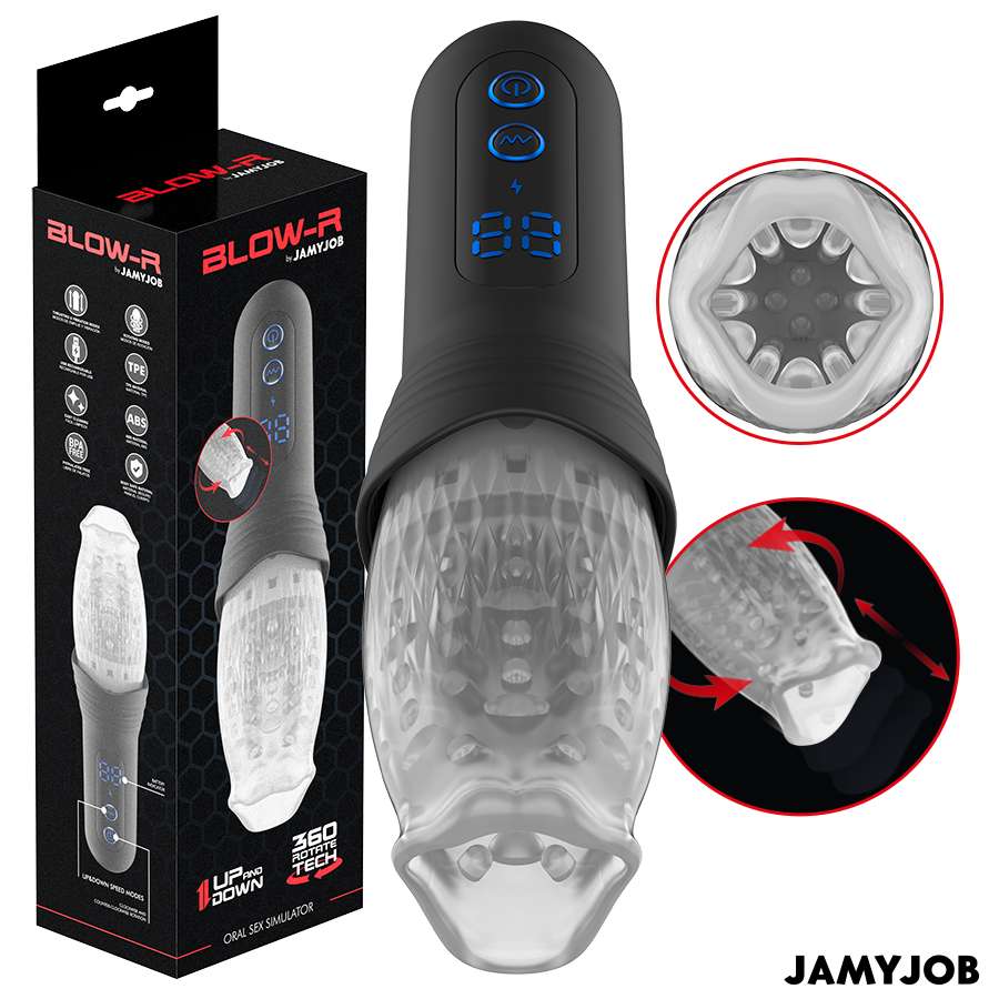 JAMYJOB - SPINJOB 2.0 MASTURBADOR CON THRUSTING Y ROTACIÓN