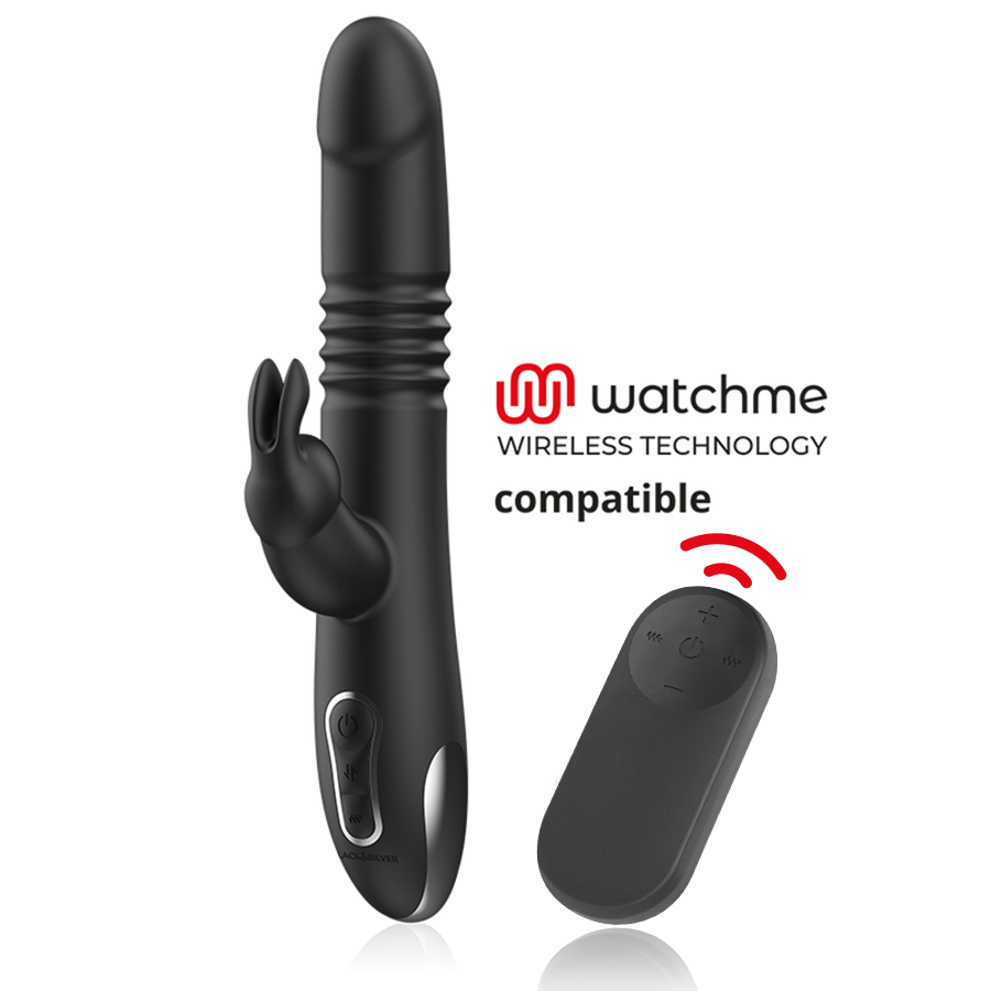 BLACKSILVER- KENJI STIMULATING VIBE COMPATIBLE CON WATCHME WIRELESS TECHNOLOGY