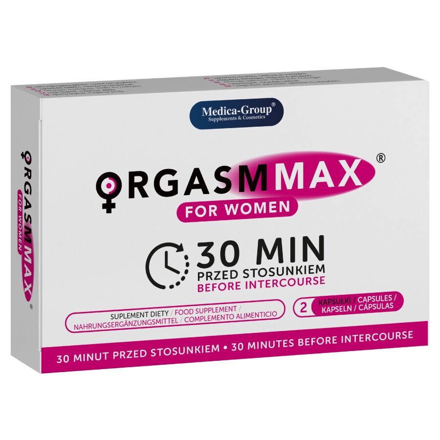 MEDICA GROUP - ORGASM MAX CÁPSULAS PARA MUJER 2 UDS