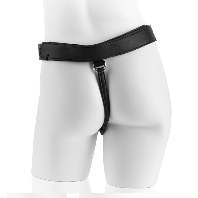KING COCK HARNESS CON PENE REALISTICO NEGRO 22.9 CM