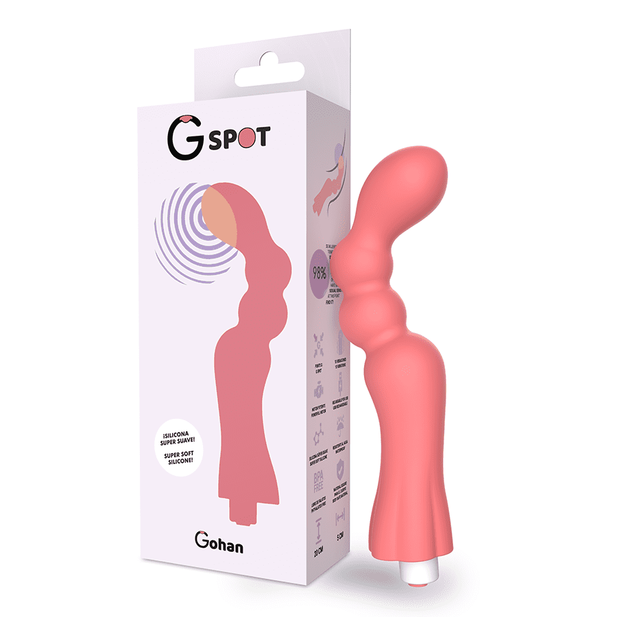 G-SPOT -  GOHAN VIBRADOR PUNTO G LIGHT RED