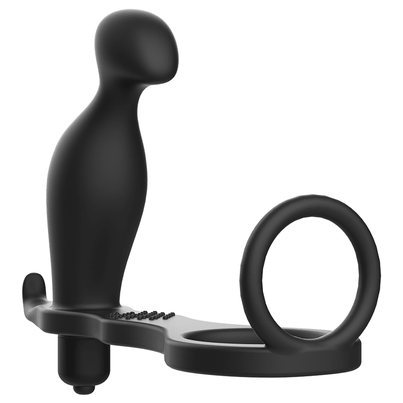 ADDICTED TOYS - PLUG ANAL CON ANILLO SILICONA NEGRO 12 CM - Imagen 2